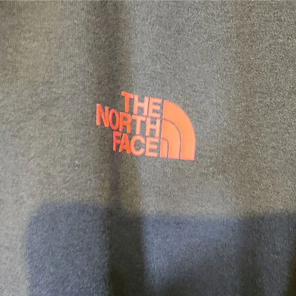 The North Face Men's Track Jacket Full-Zip Knit Stand Collar Black Grey /Red M